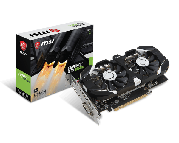 VGA MSI NVIDIA&#174; GeForce&#174; GTX 1050 Ti 4GB GDDR5 (GTX 1050Ti 4GT OC ( 2 fan )) _1118KT